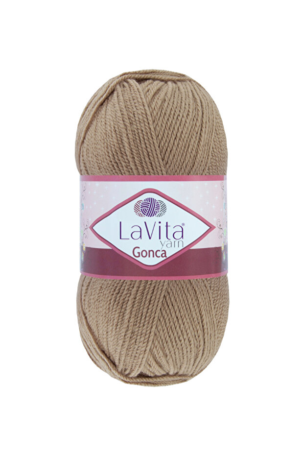 Gonca Hand Knitting Yarn 100% Acrylic 100Gr (7220 Milk Cappuccino)