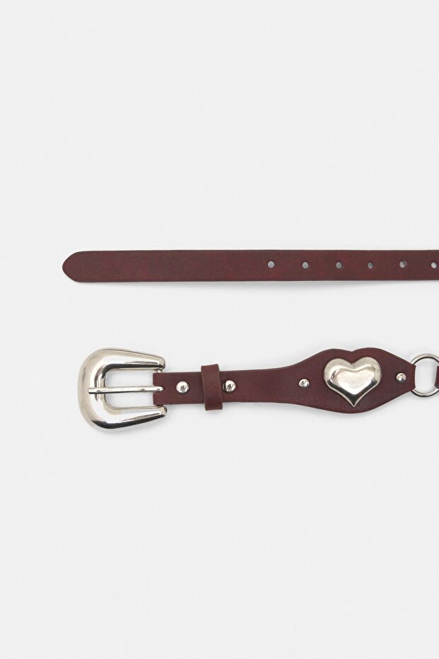 Suni deri kalpli kemer - 3