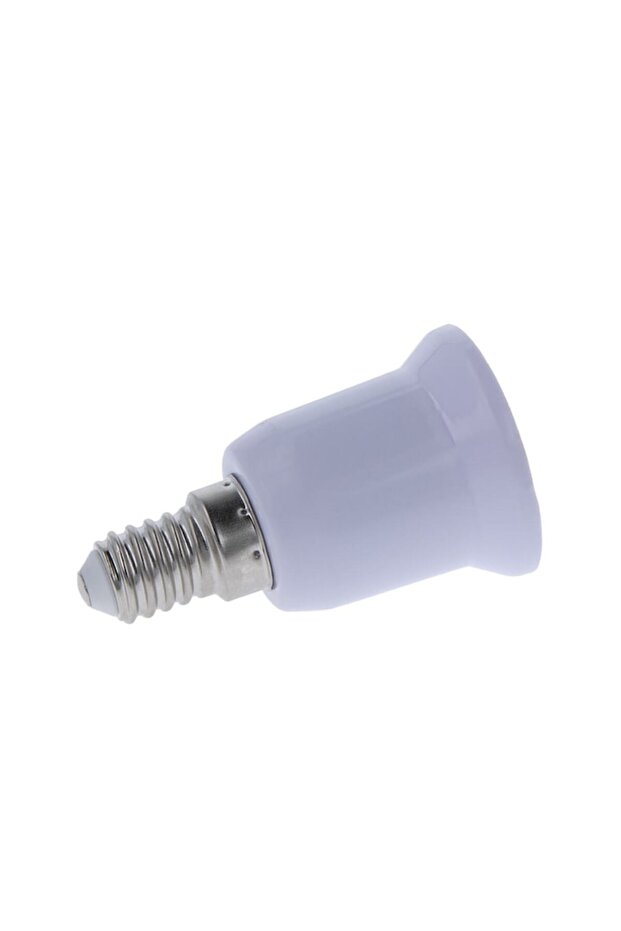 White Adapter Socket from E14 to E27 for Light Bulbs - 2