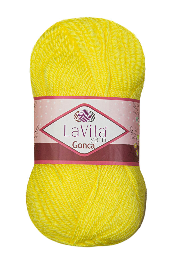 Gonca Hand Knitting Yarn 100% Acrylic 100Gr (2019 Summer Sun)
