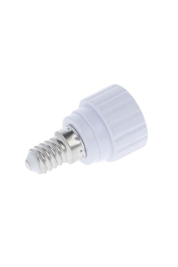Soclu convertor E14 la GU10, alb - 1