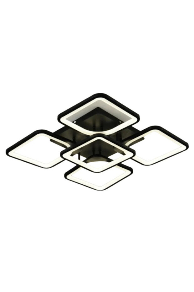 Black LED Chandelier with 2.4G wifi Remote Control with 3 functions light/cold/warm/neutral - 1