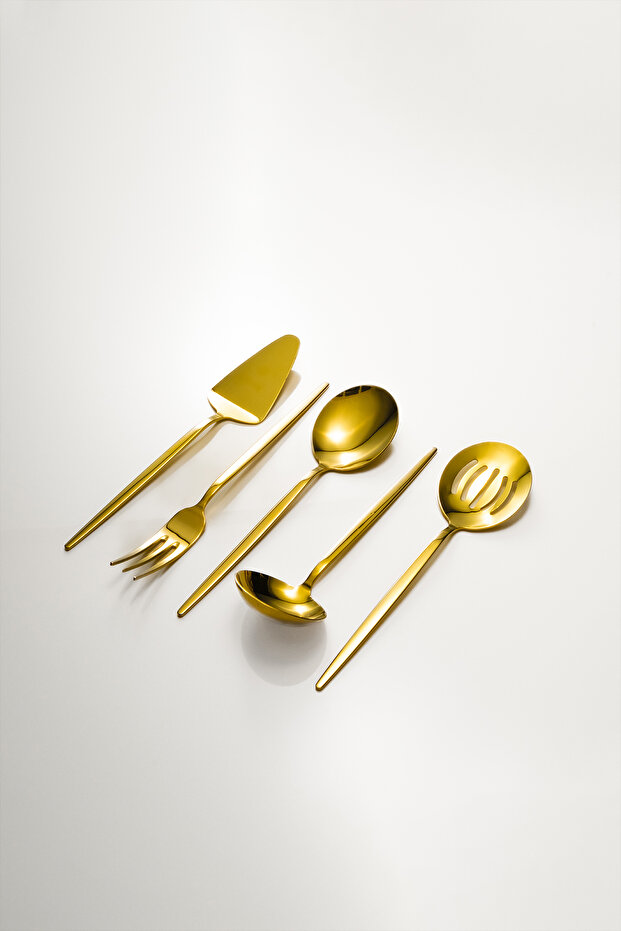 Pure 5 Parça Servis Seti Gold - 1