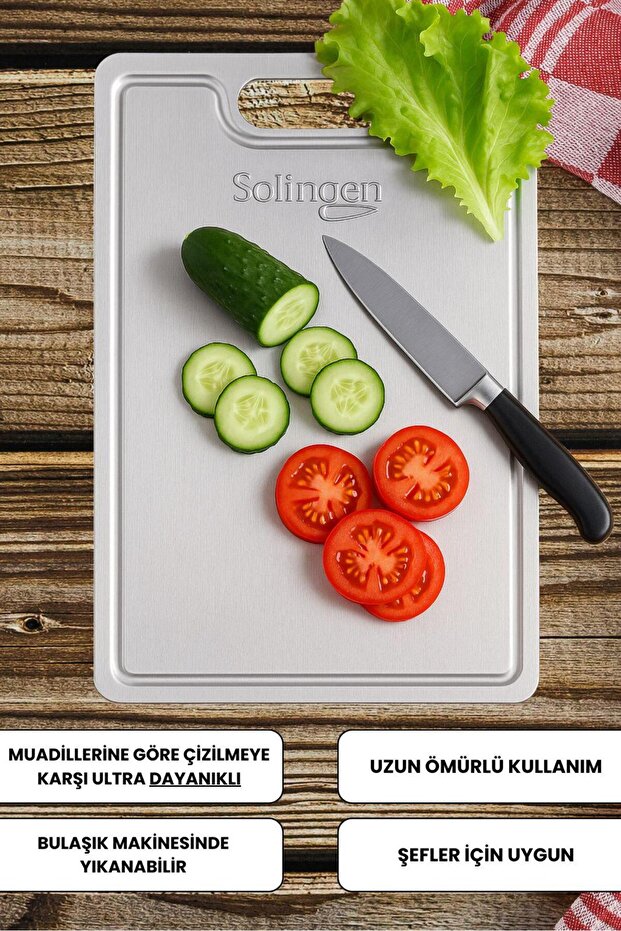 Solingen Stainless Steel Cutting Board 2 Pieces Surface