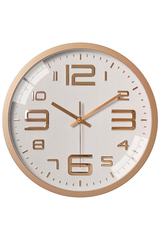 Qiccijoo Wall Clock 12-inch Silent Non-Ticking Round Wall Clocks Battery Operated Easy to Read for