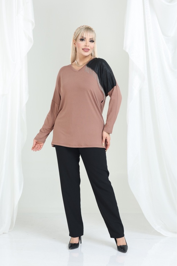 بلوزة كبيرة الحجم - 2