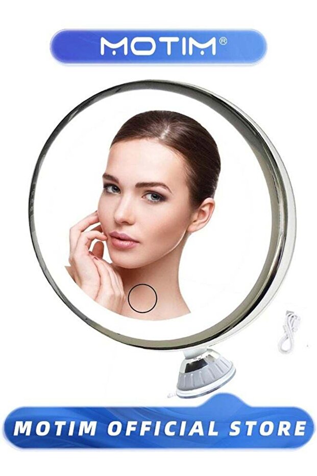 Upgraded 10x Makeup Mirror with Touch Control Magnifying Mirror with Lights for Home, Bathroom and