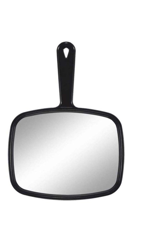 Hand Mirror Handheld Makeup Mirror with Handle for Barber Hairdressing
