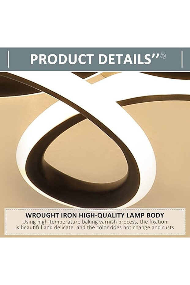 LED chandelier 3 functions white 27W 27 x 27 x 8 cm - 5