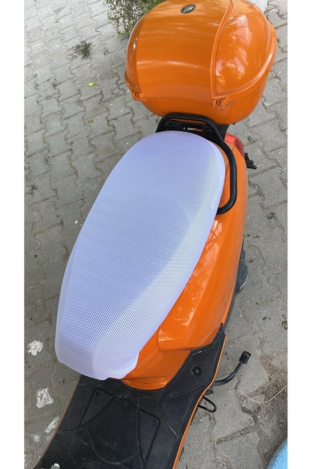 Motorcycle Saddle Cover White XXXL Size for Tvs Jupiter,Arora Cappucino,Honda Pcx,Honda Activa 125