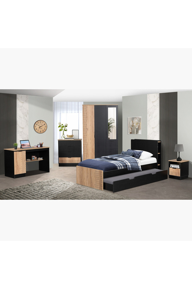 طاولة جانبية من جوردان ذات درج واحد - 8