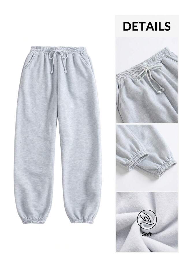 Women's Rubber Leg Sweatpants - Jogger Sweatpants