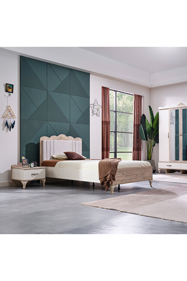 طاولة جانبية ميدو ذات درج واحد - 7