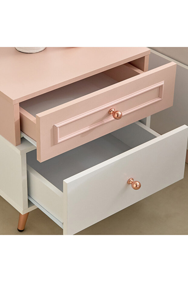 طاولة جانبية كارمين ذات درجين - 3