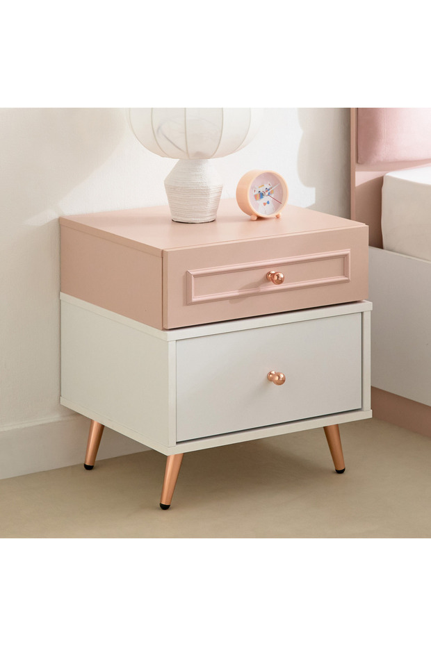 طاولة جانبية كارمين ذات درجين - 1