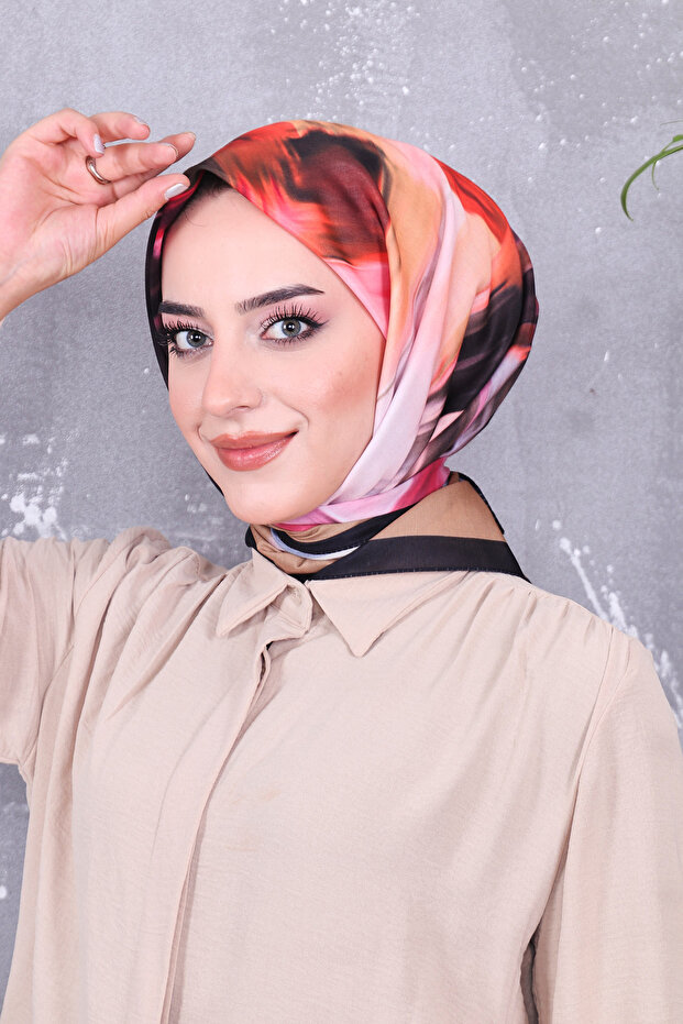 وشاح منقوش من القطن الناعم - 7