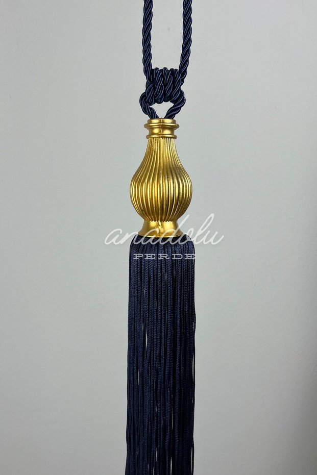 Fon Curtain Binding Gold Kuka Navy Blue Ceiling Luxury Cornice Braçol Single Piece Curtain Holder