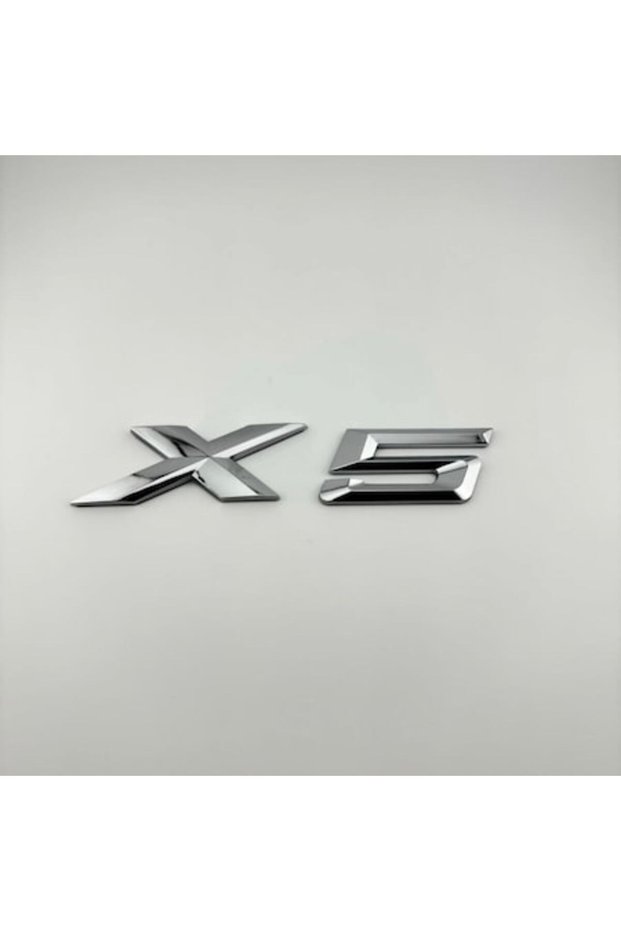 BMW X5 trunk emblem, chrome