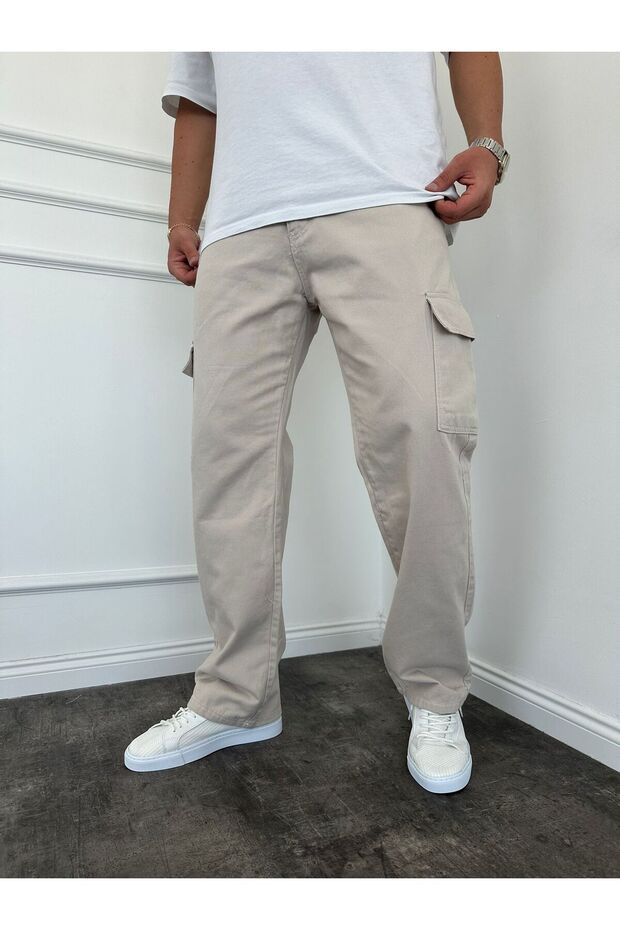 Gray Ripped Baggy Jean