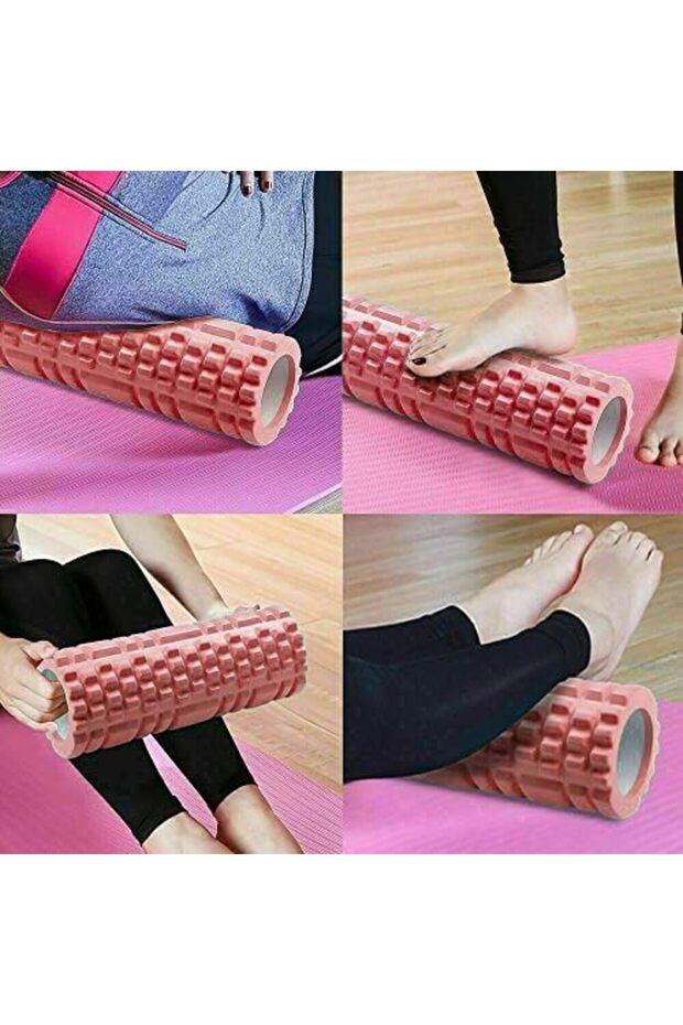 أسطوانة إسفنجية لتمارين العلاج الطبيعي من AGD، ناعمة متوسطة الحجم مع رغوة تدليك نقاط الزناد، - 6