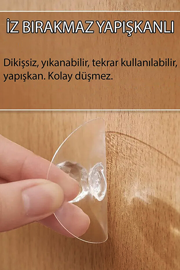 1 Adet Yapışkanlı Kulp, Dolap Çekmece Kulp, Çöp Kutusu Kapak Kulbu - Yapışkanlı Kristal Tutacak - 4