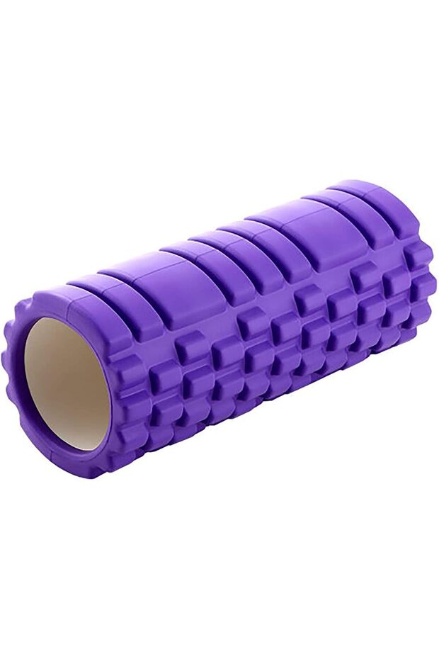 Foam Roller for Physical Therapy Exercises by AGD, Soft Medium Size with Trigger Point Massage Foam, - 1