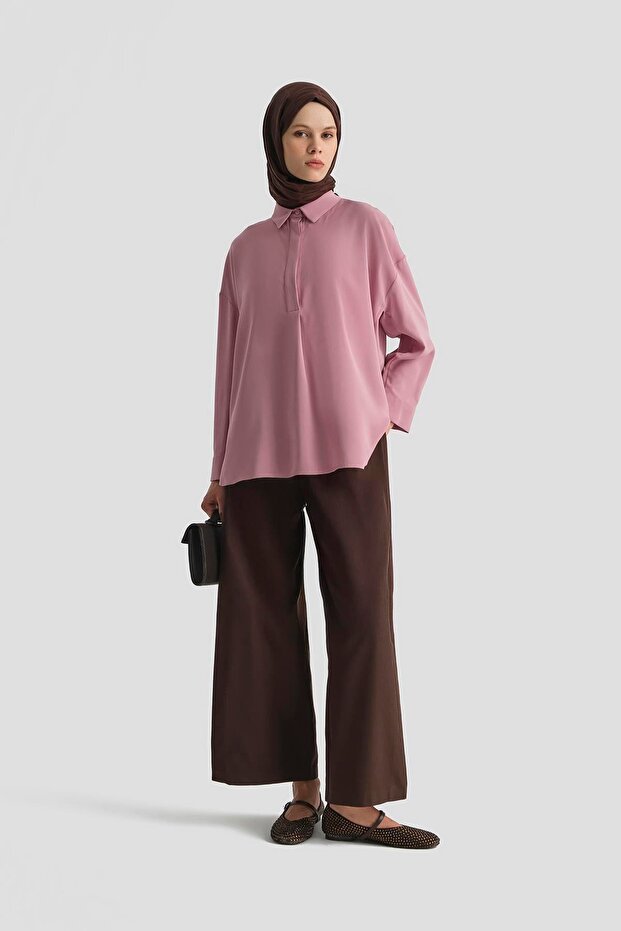 Gömlek 25KD7001 Gül Kurusu - 2