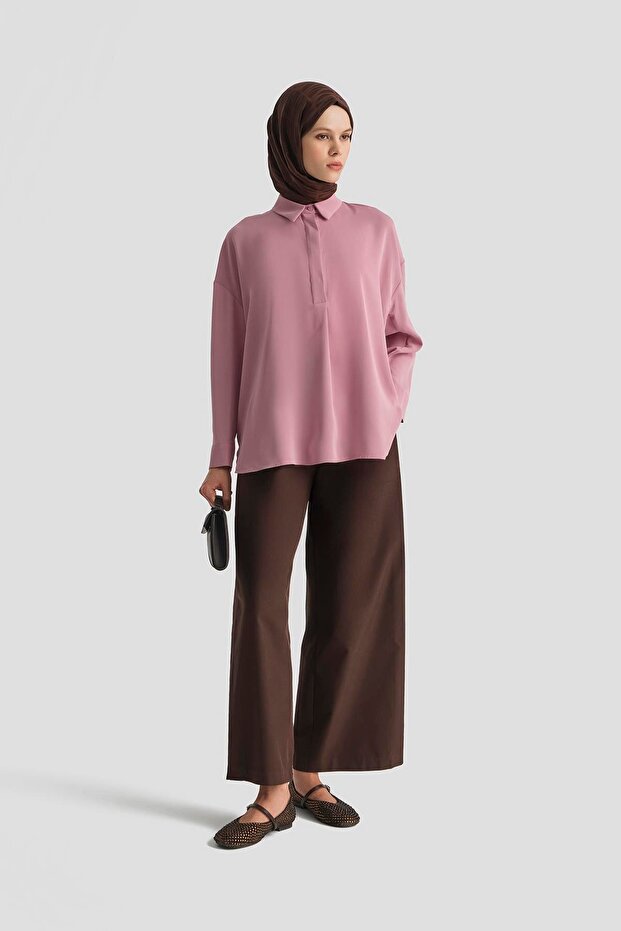 Gömlek 25KD7001 Gül Kurusu - 1