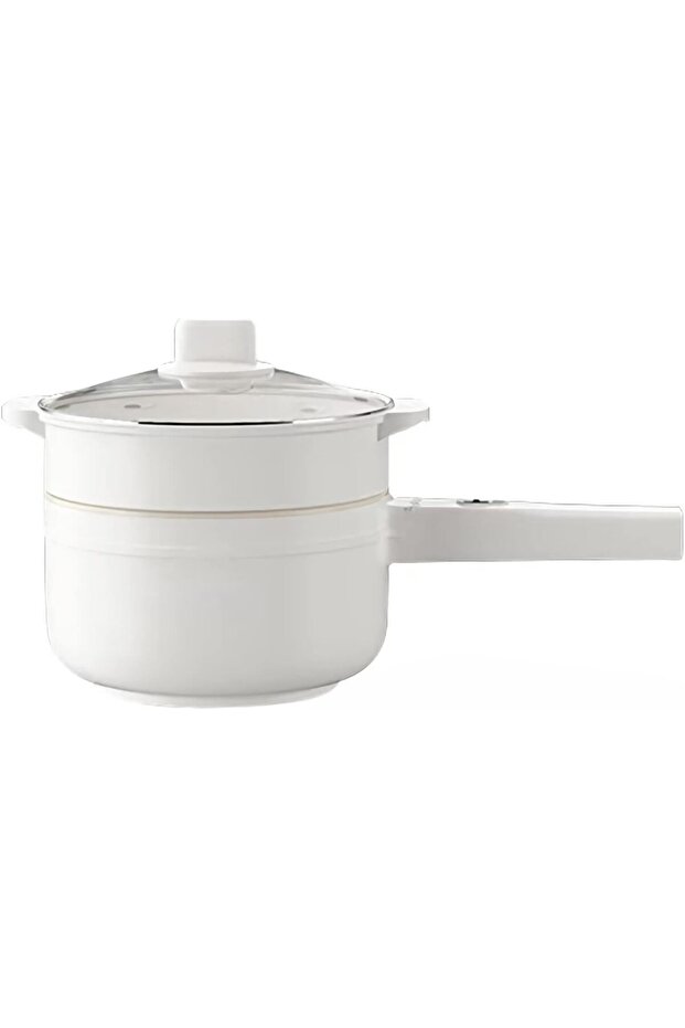1.8L Electric Hot Pot with Steamer & Temperature Control - Non-Stick Electric Cooker Shabu Shabu, El