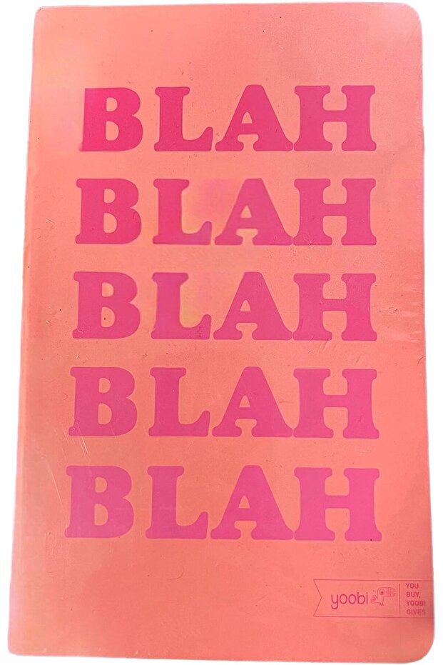 Journal, 5.2" x 8.5", Printed Paper Cover, 80 Sheets, Blah - Coral