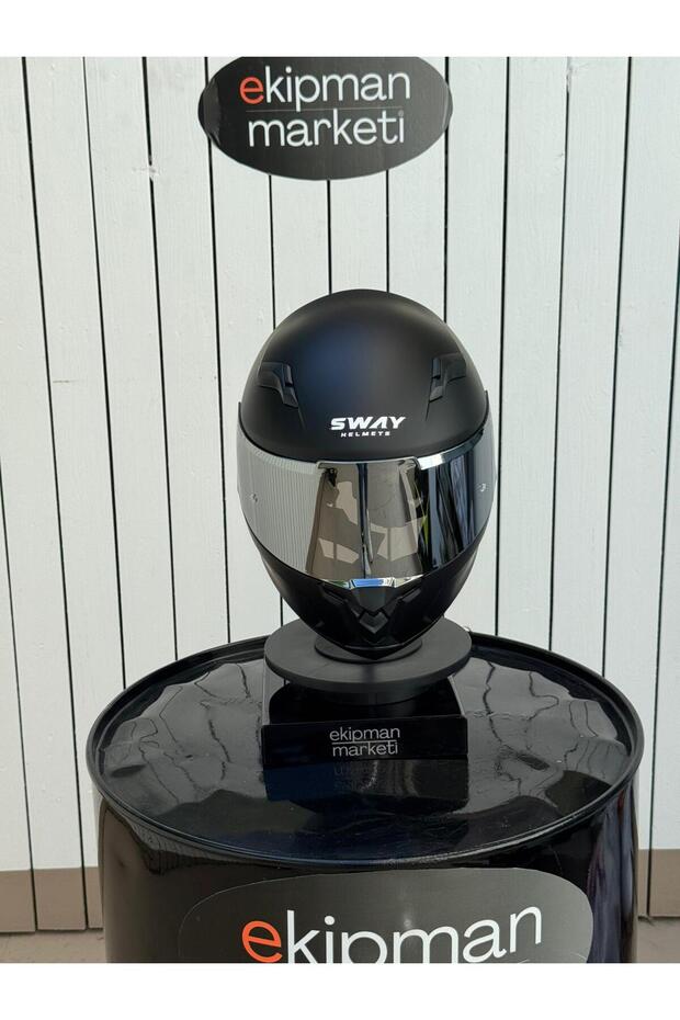 Matt Siyah Full Face Kask - 4