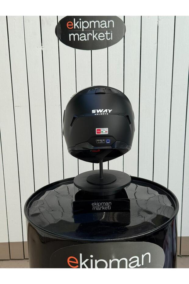 Matt Siyah Full Face Kask - 6