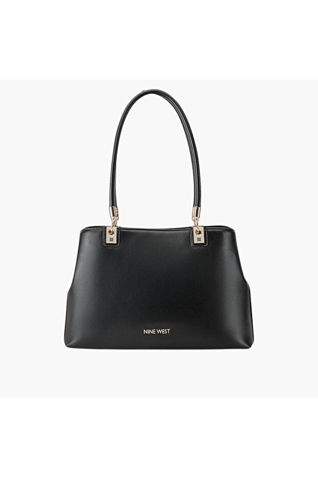 Solid Tote Bag with Double Handle - 1