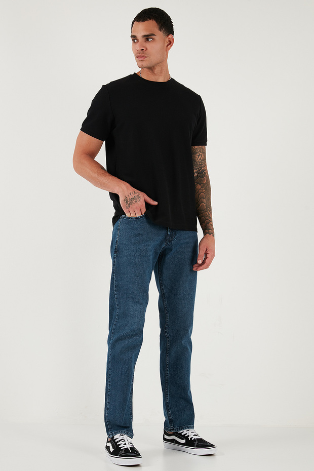 Cotton Comfort Fit Regular Waist Tube Leg Jeans Men's Jeans Pants 4400C17Texas