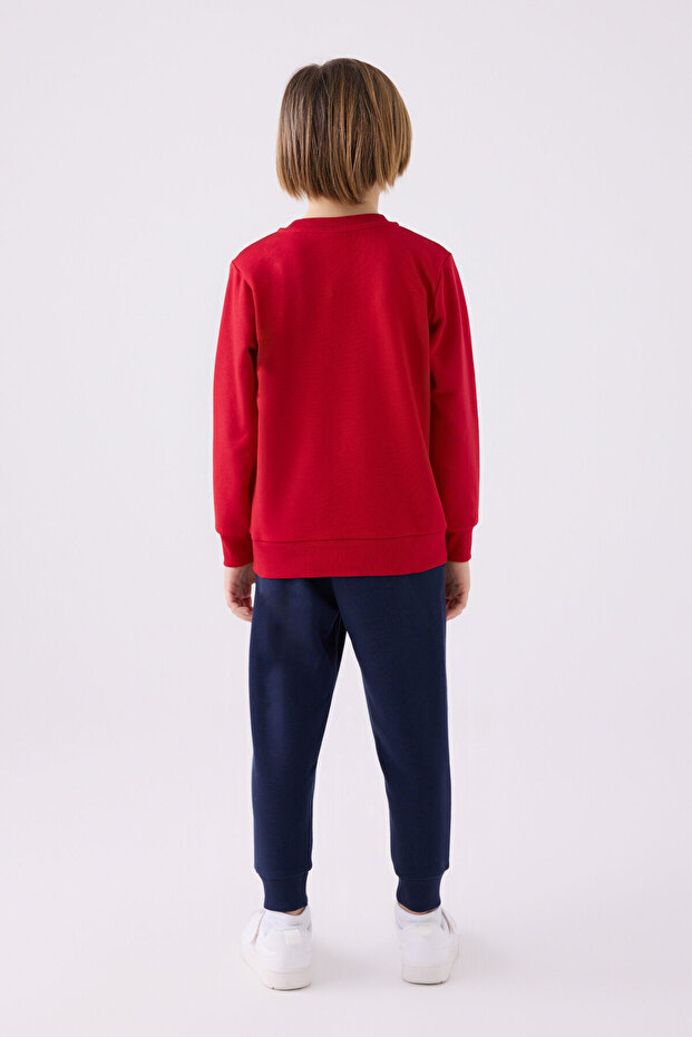 Boy's Red Tracksuit Set - 5