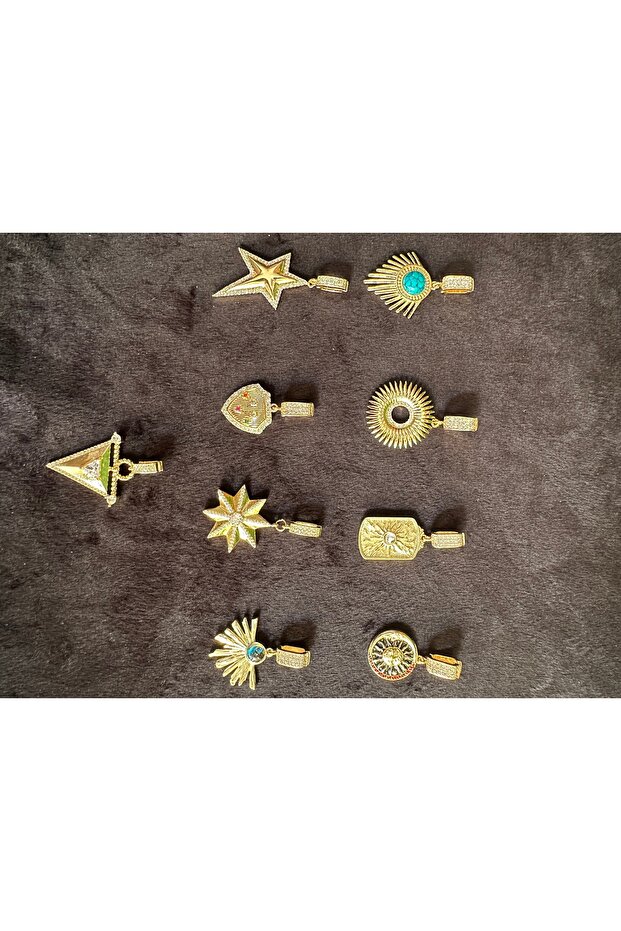 Altın Kaplama Çelik VİPAjda Charm, 1 adet, şık ve dayanıklı tasarım - 1