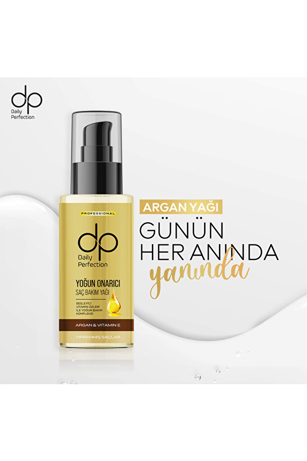Saç Bakım Yağı Argan Yağlı ve E Vitaminli 100 ml - 3