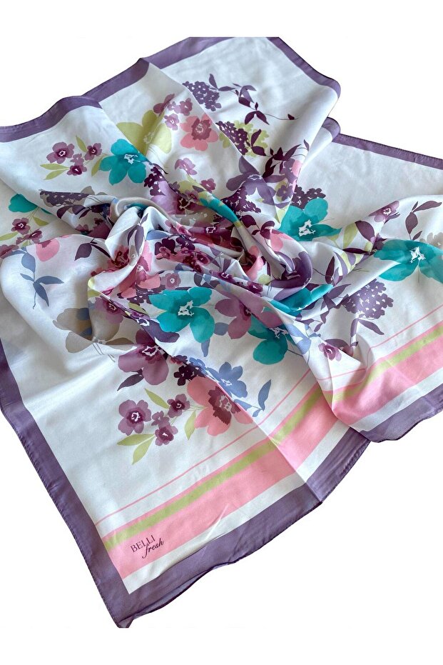 Fresh Nova Scarf 1011-12 Pink Mixed Pattern 49744