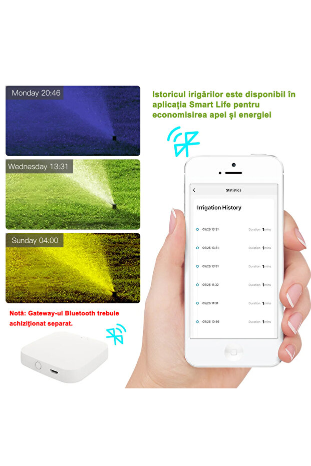 Smart WiFi Irrigation Programmer, Compatible with Tuya Mobile Application - 7