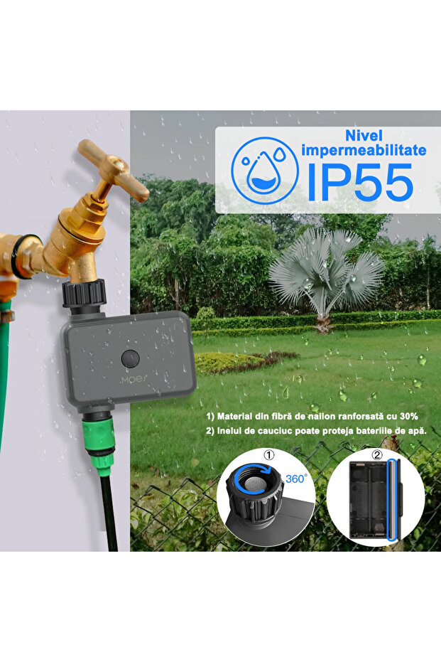Smart WiFi Irrigation Programmer, Compatible with Tuya Mobile Application - 6