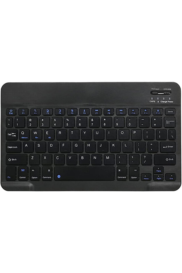 Tüm Cihazlara Uyumlu Taşınabilir Şarj Edilebilir Kablosuz Bluetooth Klavye + Mause - 2