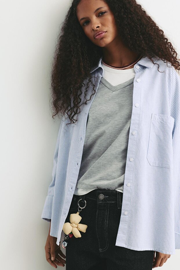 İnce çizgili gömlek - 3