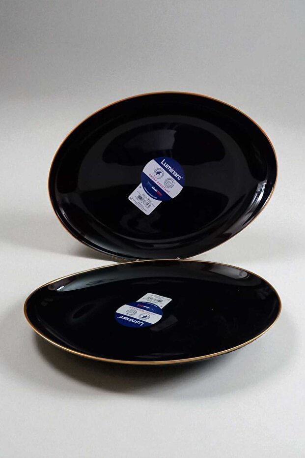 Yaldızlı 2'li Kayık Servis Seti Siyah - 2