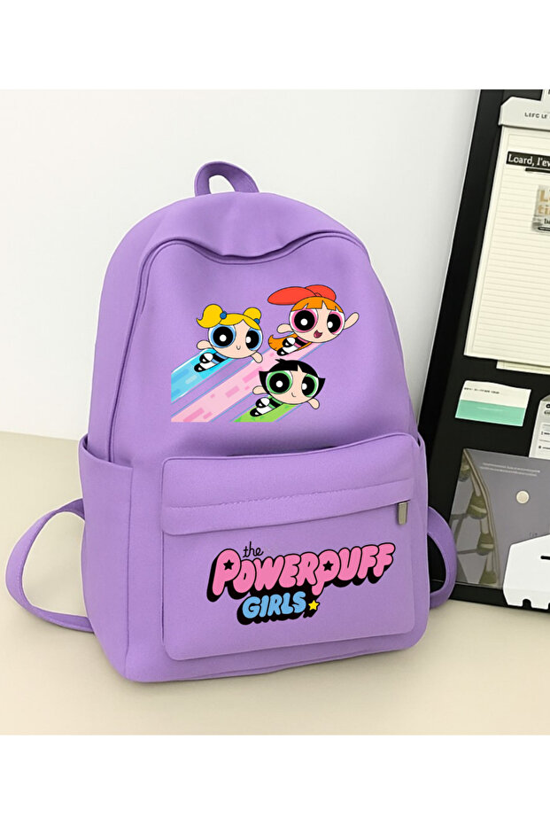 Powerpuff Girls Printed School, Dershane, Course Backpack