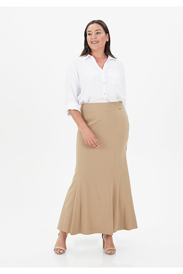 Fish Model Maxi Length Skirt