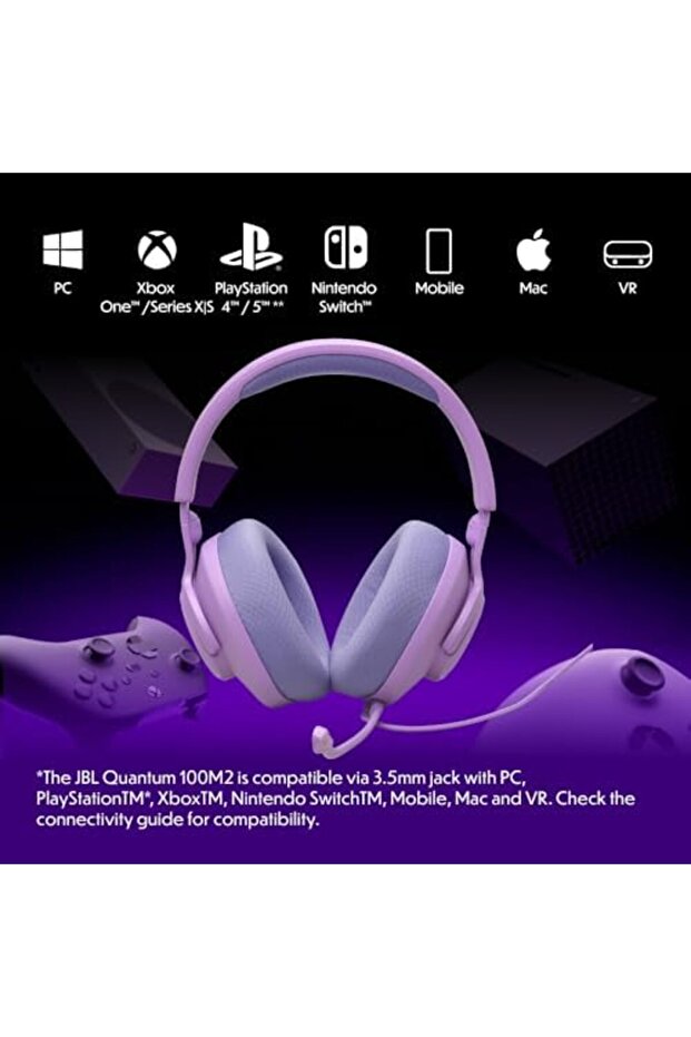 Quantum 100M2 Wired Over-Ear Gaming Headset with QuantumSOUND Signature, 3.5 mm Jack, Multi- - 4