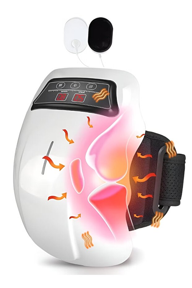 Knee Massager Infrared Heat and Vibration Knee Pain Relief Massager for Swelling Stiff Joints