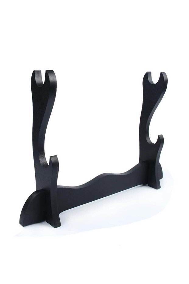 Wood Wall Mount Samurai Sword Holder Stand Hanger Bracket Rack Display Organizer Home Decoration Cr