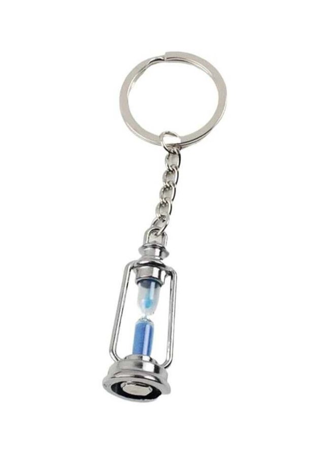 Keychain, Lantern Shaped Hourglass Key Chain Gift for Women and Men Universal Size Keyring