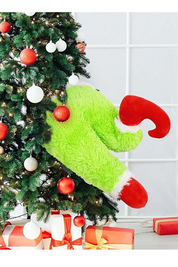 Christmas Tree Decorations Green Elf Plush Head Hand and Legs DIY Xmas Tree Decor Home Party Suppli